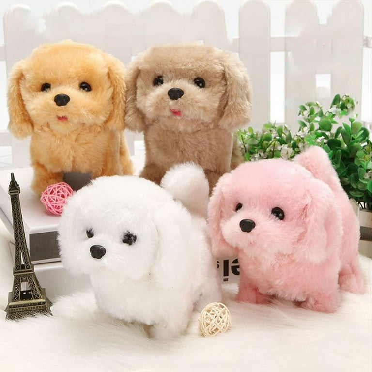 Wamans Dog Toys Simulation Dog Plush Toy Realistic Pet Dog Stuffed Animal Cute Dog Puppy Model Toy Unique Plush Gift Collection for Kids Birthday Home Decor Walmart