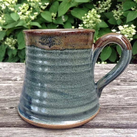 12oz Handmade Rustic Pottery Mugs, Blue Stoneware Mug, Ceramic Coffee Mugs, Ceramic Mugs for Water Tea Coffee Milk Juice
