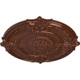 thumbnail image 3 of 53 1/2"OD x 3 1/2"P Attica Acanthus Leaf Ceiling Medallion (Fits Canopies up to 4 5/8"), Hand-Painted Copper Penny, 3 of 5
