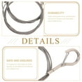 thumbnail image 3 of Raindrops 2Pcs Picture Frame Hooks Stainless Steel Wire Rope Hangers For Indoor Gallery, 3 of 6