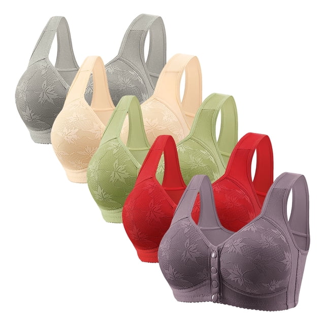 LOVZFMLL Soutiens-Gorge pour Femmes Aguichant Sans Magnétique et Sans Armature Soutien-Gorge Rassemblant avec Bonnet Fin et Dentelle Aguichant Réglable sous-Vêtements Violet 42