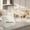 White Marble, variant on Easy4Home 10Pcs 3D Peel and Stick Backsplash 12"x12" Self-Adhesive Wall Tile for Kitchen Bathroom, Beige