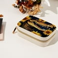 thumbnail image 7 of Crocodile Decorative Velvet Earring Holder Display Case Storage Box Portable with Removable Compartment - Gift Ideal, 7 of 7