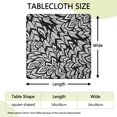 thumbnail image 2 of Washable Fabric Boho Floral Pattern Table Cover with Elastic Hem for Decor Use, 2 of 6