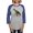 Heather/Blue, variant on CafePress - Cycling Tyrannosaurus Rex Long Sleeve T Shirt - Womens Baseball Tee