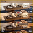 thumbnail image 6 of Finch Ezra Solid Wood and Metal Coffee Table Walnut Brown, 6 of 8