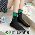 thumbnail image 2 of Cute Floral Cotton Socks for Women and Girls, Vintage Patterned Crew Novelty Fun Fashion Tulip Casual Socks, 2 of 7