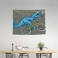 thumbnail image 2 of Kdxio Fun Riding Dinosaur Wall Hanging Tapestries Banner For Bedroom College Dorm Home Living Room Party Decor 29X37 In, 2 of 8