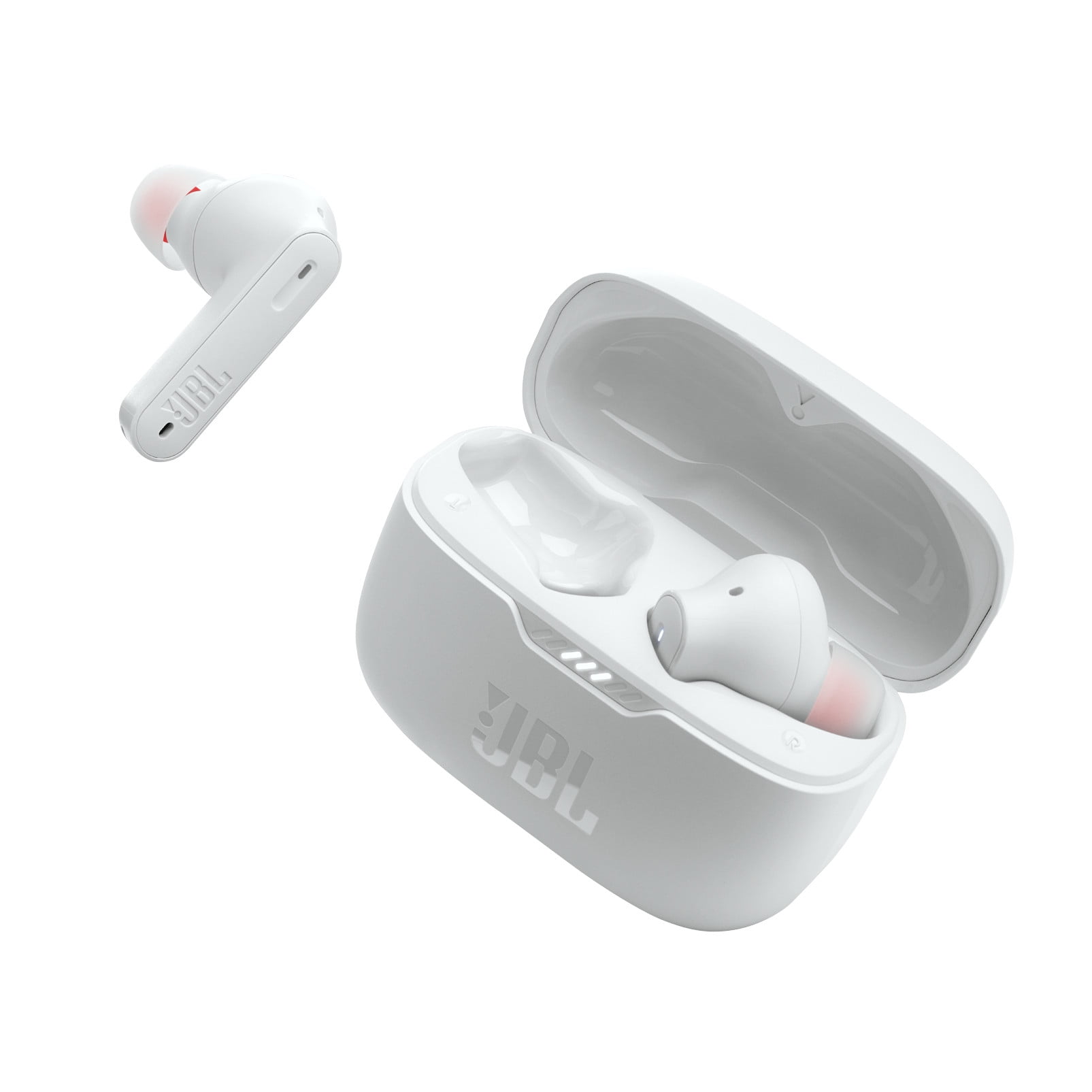 EasyBee Hüllen 2er-Pack Für JBL Tune 230 NC TWS Case – Flüssigsilikon, Stoßfest, Mit 2 Karabinern & Anti-Verlust-Gurten (Rot & Dunkelgrün)