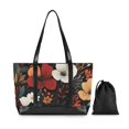 thumbnail image 7 of FORMRS Canvas Laptop Tote Bag for Women with 15.6" Computer Compartments Shoulder Handbag, Red Flowers Pattern, 7 of 7