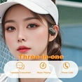 thumbnail image 3 of Ai Translation Earbuds Real Time, 144 Languages Online Wireless Language Translator Earphones, Two-Way Translator Device Headphones with APP for iOS&Android, Simultaneous Translating, 3 of 11