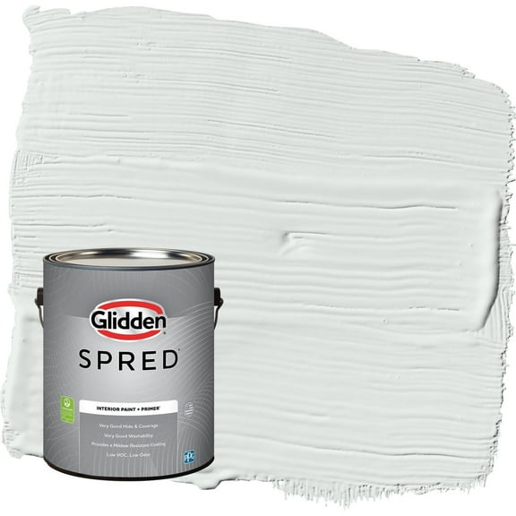 Glidden Spred Icy Bay / Off-White Eggshell Interior Paint with Primer, 1 Gallon