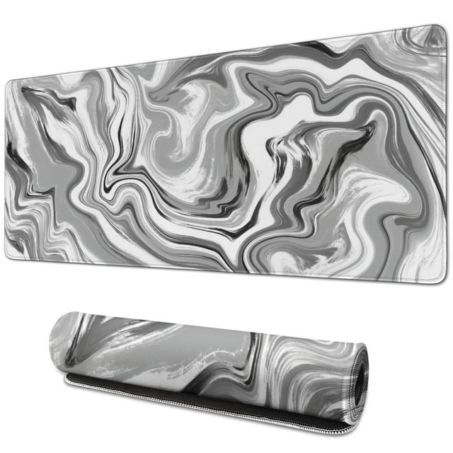 XL Gaming Mouse Pad with Fluid Marbled Design - Transform Your Gaming and Office Experience