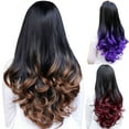 thumbnail image 1 of Lubelski Perruque Longue Ondulée Dégradée Ombrée Trois-Fortes pour Cheveux Complets, 1 of 7