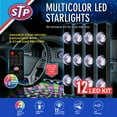 thumbnail image 2 of STP Multicolor Car Interior LED Starlight Kit, Customizable, Sound-Reactive, 4-Pack, 2 of 3