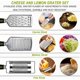 thumbnail image 2 of Rallador de Queso y Ralladura de Limón Juego de 3 Ralladores Hoja de Acero Inoxidable Mango Ergonómico de Goma Termoplástica Ralla o Ralla Verduras Fruta Naranja Nuez Moscada Cítricos Chocolate Nueces Jengibre Ajo esquí esquí Gafas de esquí, 2 of 5