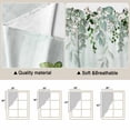thumbnail image 5 of St. Patrick's Swag Curtains for Kitchen/Bedroom/Living Room, Luck Shamrock Eucalyptus Leaves Flowers Blue Scalloped Curtains 63 Inch Long, Window Swag Topper Curtains Valances 2 Panels Set 36"x63", 5 of 8