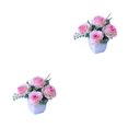 thumbnail image 4 of Transemion Wide Application Artificial Plant For Various Settings Low Maintenance Pink 2Set, 4 of 6