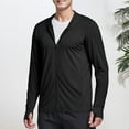 thumbnail image 4 of Sun Hoodies for Men 2025 Lightweight Breathable Long Sleeve Zip Up Hooded Jacket with Pockets Hoodie Outerwear Coat, 4 of 6