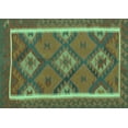 thumbnail image 1 of Ahgly Company Machine Washable Indoor Rectangle Oriental Turquoise Blue Traditional Area Rugs, 8' x 12', 1 of 4