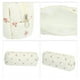 thumbnail image 3 of 1 Pc Bolsa de Maquillaje Pequeña y Duradera para Mujeres, Acolchada, Ideal para Vacaciones, Viajes y Gimnasio, Color Beige y Rojo, Algodón, 3 of 3
