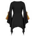 thumbnail image 3 of womens Tops for $5 Tops For Women Casual Spring Summer Women Halloween Gothic Criss Cross Sequined Insert Butterfly Sleeve T-Shirt Tops, 3 of 4