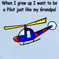 thumbnail image 2 of CafePress - Helicopter Pilot Grandpa Infant Bodysuit - Baby Light Bodysuit, Size Newborn - 24 Months, 2 of 4