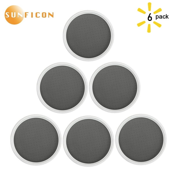 SUNFICON 6 Pack Lazy Susans Turntable 10 Inch Pantry Lazy