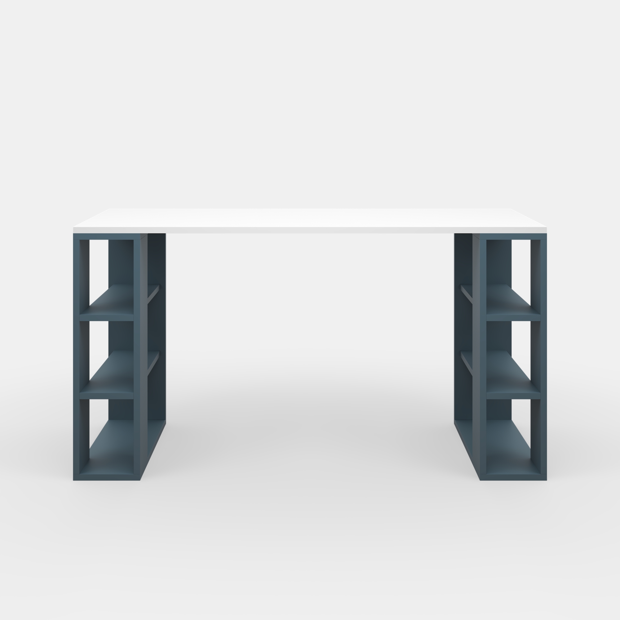 Ada Home Decor Furniture 3 Tier White Turquoise Dixon Modern Desk