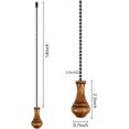 thumbnail image 2 of Qucyy 2Pack Retro Wooden Ceiling Fan Pull Chain Extender, 12in Decorative Fan String Pulls Extension,3mm Diameter Beaded Chain Pulls Ornaments with Connector Retro Wooden, 2 of 5
