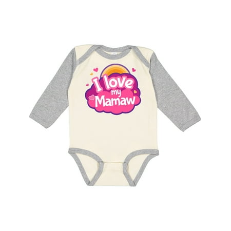 

Inktastic I Love My Mamaw grandchild gift Gift Baby Girl Long Sleeve Bodysuit