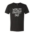 thumbnail image 2 of Wild Bobby,World's Okayest Dad Gift, Father's Day, Men Premium Tri Blend Tees, Vintage Black, X-Large, 2 of 3