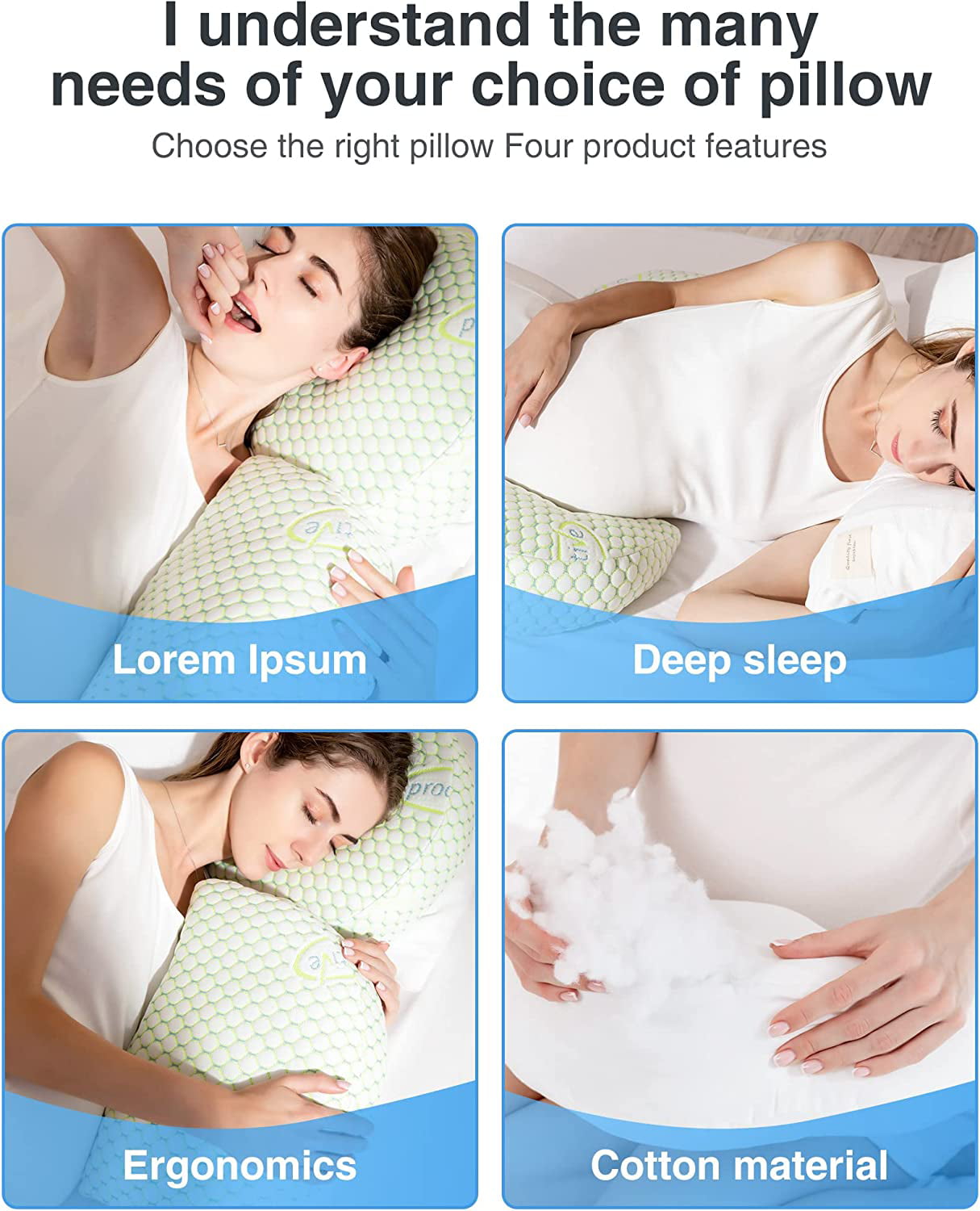 XGOPTS Pregnancy Pillows for Sleeping Adjustable Lumbar Support Pillow  Memory Foam Waist Back Support Pillow Breathable Back Cushion Pad Sleeper