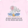 thumbnail image 4 of Inktastic My Great Grandpa Loves Me to the Moon and Back Elephants Boys or Girls Baby T-Shirt, 4 of 5
