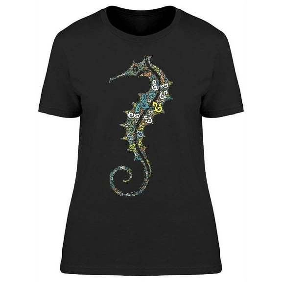 Seahorse Hippocampus Shape T-Shirt Women -Image by Shutterstock, Female Large