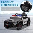 thumbnail image 5 of Nexwills Dodge Charger 12V Ride-On Police Car with Music Black Maximum Speed 3mph, 5 of 7