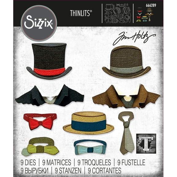 Sizzix Thinlits Dies By Tim Holtz 9/Pkg-Tailored