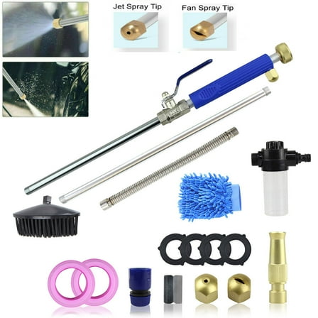PVUEL High Pressure Power Washer Spray Gun Kit Sprayer Wand Water Hose Attachments for Car Garden Cleaning