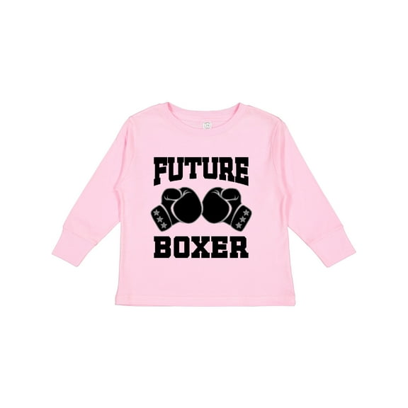 Inktastic Boxing Future Boxer Boys or Girls Long Sleeve Toddler T-Shirt