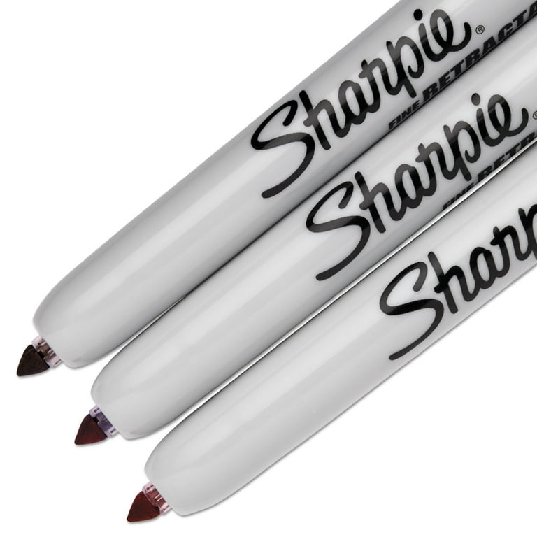 Sharpie Permanent Marker, Fine Point, Assorted Metallic - 3 markers