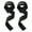 Black, variant on Hard Pull Wrist Lifting Straps Grips Band-Deadlift Straps with Neoprene Cushioned Wrist Padded and Anti-Skid Silicone - for Weightlifting, Bodybuilding, Xfit, Strength Training