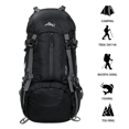 thumbnail image 4 of Tignapoo Sac à Dos de Randonnée Durable 50L avec Housse de Pluie, Sangles Réglables, Multiples Compartiments pour Camping et Voyage, Bleu Profond, 4 of 7