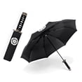 thumbnail image 4 of Samurai Sword Umbrella Black Glue Three Fold Short Handle Rain Sun Umbrella, 4 of 7