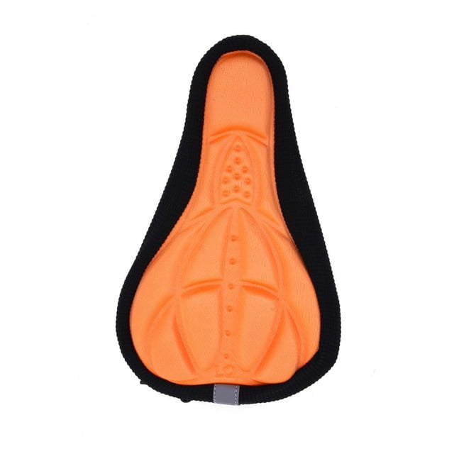 Sywqhk Funda de asiento de bicicleta suave 3D esponja cojín transpirable al aire libre (naranja) Sywqhk Alta Calidad
