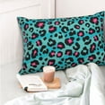 thumbnail image 4 of Balery Leopard 1 Funda de Cojín Estampada, Regalos para Mujeres, Regalos de Amor para Ella, Regalos para Novia o Esposa, Funda de Almohada-20"x30", 4 of 6