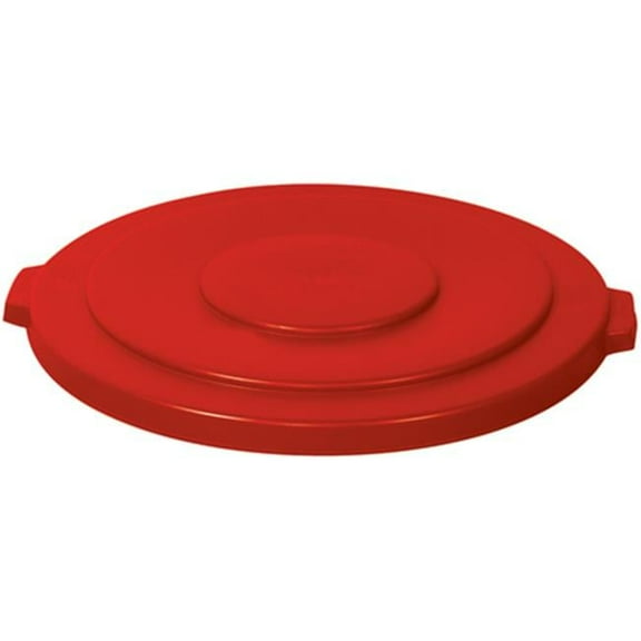 32 Gallon Brute Container Flat Lid- Red