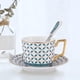 thumbnail image 5 of Juego de Taza Y Ptillo de Taza de Té de Café de Lujo, Taza de Café de Cerámica, Taza de , para Americano Y Té, Familia verde Sunnimix Taza de café y platillo, 5 of 8