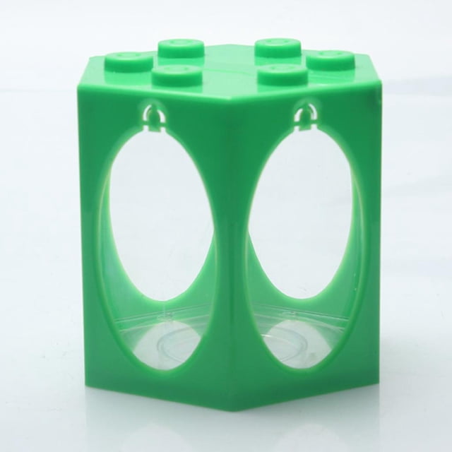 Acuario apilable Mini de peces Betta Perfecl Verde Redondo 12x11 cm