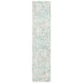 thumbnail image 6 of SAFAVIEH Madison Nita Vintage Floral Runner Rug, Ivory/Teal, 2' x 8', 6 of 11