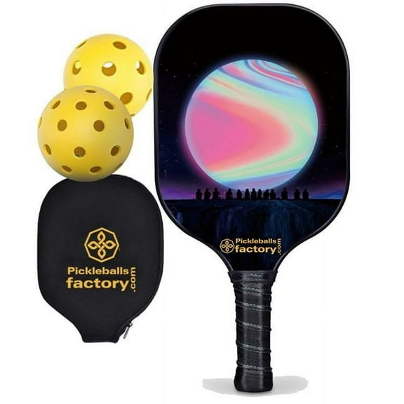 Pickleball Factory PB00032-10-G Best Pickleball Paddles - Pink Balls Driveway Pickleball 2023, Outdoor Pickleball Near Me Usapa Approved Balls, Glassfiber Graphite